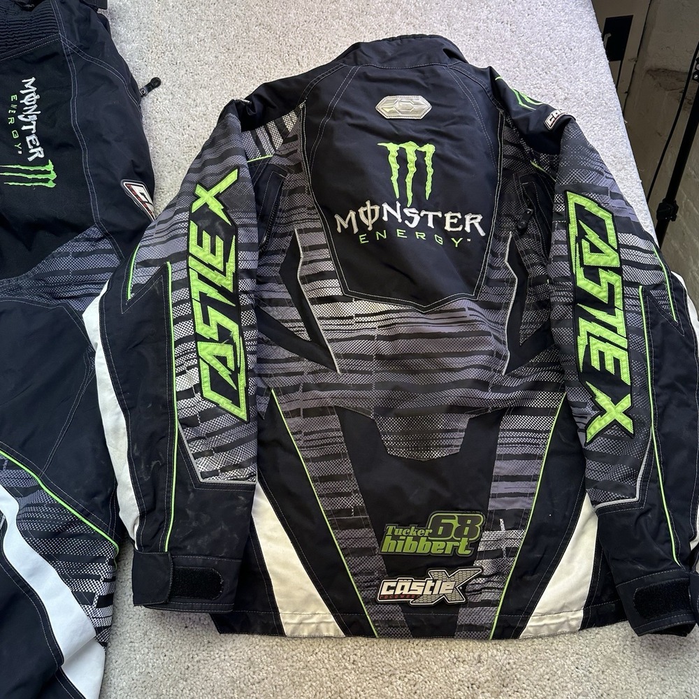 VTG Castle X Monster Energy Tucker Hibbert #68 Racing Jacket And Pants Medium - Picture 6 of 16